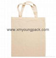 Promotional custom printed eco friendly reusable 100% natural cotton tote bag 2