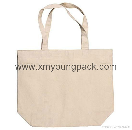 Promotional custom printed eco friendly reusable 100% natural cotton tote bag