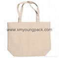 Promotional custom printed eco friendly reusable 100% natural cotton tote bag 1