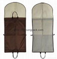 Personalized custom printed black non woven suit cover garment bag