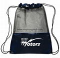 Promotional custom nylon drawstring cinch backpack bag