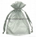 Wholesale promotional custom small 100% polyester satin fabric gift bags