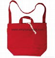 Fashion red custom handmade handbag canvas bag