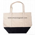 Promotional custom printed eco friendly reusable 100% natural cotton tote bag 4