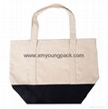 Promotional custom printed eco friendly reusable 100% natural cotton tote bag