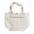 Promotional custom printed eco friendly reusable 100% natural cotton tote bag 5