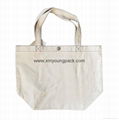 Promotional custom printed eco friendly reusable 100% natural cotton tote bag