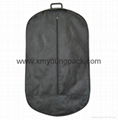 Fashion deluxe custom printed black garment bag suit carrier