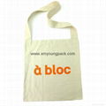 Promotional custom printed eco friendly reusable 100% natural cotton tote bag 10