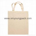 Promotional custom printed 100% organic cotton shopper bag