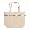 Promotional custom printed 100% organic cotton shopper bag
