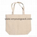 Promotional calico bag custom printed reusable 100% natural cotton canvas bag