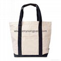 Fashion custom printed small 12oz cotton canvas tote bag