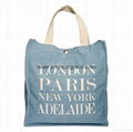 Fashion personalized custom design recycled jeans bag tote denim bag