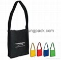 Custom printed eco friendly reusable cheap tnt shopper tote bag