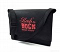 Promotional custom calico flat standard messenger bag