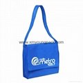 Promotional custom non woven polypropylene flap satchel bag
