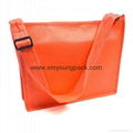 Promotional custom non woven polypropylene flap satchel bag