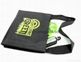 Personalized custom printed large felt shoulder messenger bag