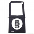 Personalized custom printed large felt shoulder messenger bag