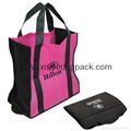 Promotional large hot pink non woven reusable grocery bag