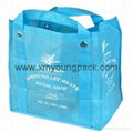 Promotional large hot pink non woven reusable grocery bag