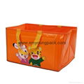 Custom full colour printed pp non woven laminated bag