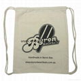 Personalized custom waterproof lightweight nylon gym sack drawstring bag