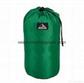 Custom black waterproof ultralight ripstop nylon travel stuff sacks