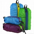 Custom black waterproof ultralight ripstop nylon travel stuff sacks