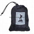 Custom black waterproof ultralight ripstop nylon travel stuff sacks