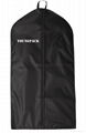 Personalized custom printed black non woven suit cover garment bag
