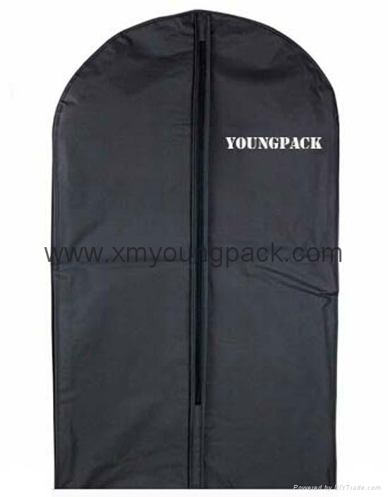 Wholesale custom black non woven polypropylene garment cover bags YP