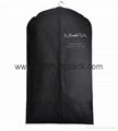 Wholesale custom black non woven polypropylene garment cover bags