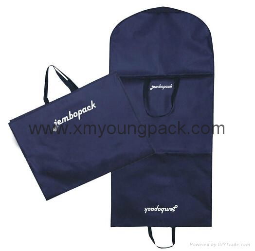 Wholesale custom black non woven polypropylene garment cover bags 5