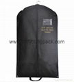 Wholesale custom black non woven polypropylene garment cover bags 8