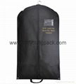 Wholesale custom black non woven polypropylene garment cover bags