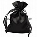 Wholesale promotional custom small 100% polyester satin fabric gift bags