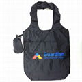 Promotion custom printed reusable nylon foldable shopper bag