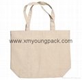 Promotional custom printed reusable eco frinedly black cloth bags