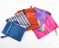 Promotional custom printed small satin fabric gift pouch