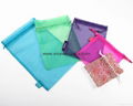 Promotional custom printed small satin fabric gift pouch