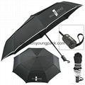 Promotional gifts custom printed black polyester wine bottle umbrella