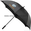 Wholesale promotional custom printed auto open close metallic gold UV umbrella