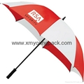 Wholesale promotional custom printed auto open close metallic gold UV umbrella