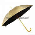 Promotional popular rainbow umbrella creative color wheel stick umbrella