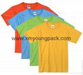Advertising promotional custom champion coloured classic women's tee shirt