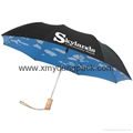 Promotional custom printed 42" auto open and close fold advertisement umbrella