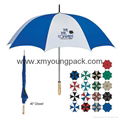 Advertising promotional custom printed nylon 60" straight golf umbrella