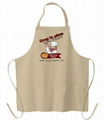 Custom printed promotional cheap non-woven apron with pockets